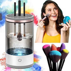005cbe62a0d870899c5a132668841170 Electric , Cosmetic Brush Cleaner, Automatic Spinning for All Size Makeup Brush, Gift for Women Wife Friend