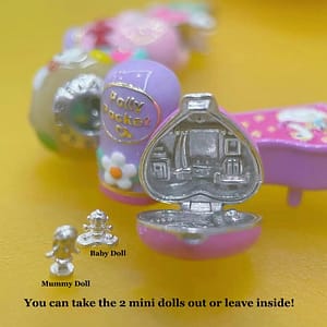 0673dfa1fe3188f2417ea9aac3088683 Baby And Ducky Polly Pocket Charm Bead With Mummy Baby Dolls For Pandora Bracelet Bangle European Jewelry 925 Sterling