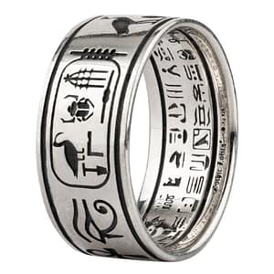 100-925-Sterling-Silver-Egyptian-Ring-Men-s-style Sterling Silver Egyptian Ring Men's Style - Rings