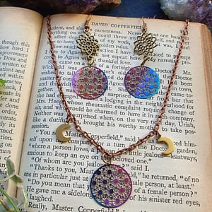 2020-New-Design-Iridescent-Rainbow-Sacred-Geometry-Charm-Earrings-necklace-jewelry-Set Iridescent Rainbow Sacred Geometry Charm Earrings/necklace/jewelry Set