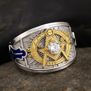 202377efa1f11f364cf0753552a06cff Ancient Templar G Freemason Masonic Solid 925 Sterling Silver Ring