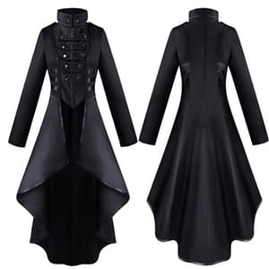 409afb0c4352fb697817fa4f46b134e0 Women Medieval Victorian Costume Tuxedo Tailcoat Gothic Steampunk Trench Irregular Hem Vintage Frock Outfit Coat Spring