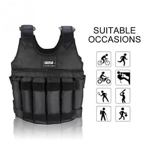 45bf92218d7f9d3f9cd138aa2216c119 Weighted Vest for Men Workout - Adjustable Weight Vests 20Lbs/ 30Lbs/ 40Lbs/ 50Lbs/ 100Lbs Max Loading 110Lbs Workout Equipment
