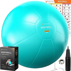 467ef43adc1cc74a90e74df77eabf570 Exercise Ball Yoga Ball Chair for Fitness, Stability, Pilates, Pregnancy, Birthing, Therapy or Workout - 55Cm / 65Cm / 75Cm Extra Thick, Anti-Burst & Non-Slip, Gym Quality Balance Ball - Pump & Guide