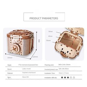 55a80c0e0da8dcfa1525ea2592508efc 3D Wooden Jewelry Case Mechanical Puzzles Assembling Building Constructor Blocks Model Ring Necklace Code Password Safe Box DIY