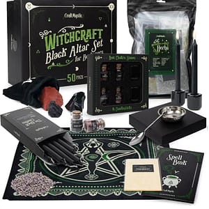 5cae4b4d9c166647bcb07cb188e35dae Witchcraft Supplies Wiccan Tools for Beginners - 50 Set Witchy Gifts Starter Kit