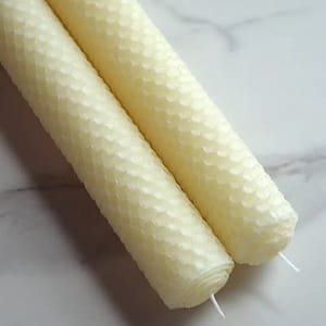 6259fb56aa3c4362deb6032b6e692643 Artisan Hand-Rolled Beeswax Candlesticks