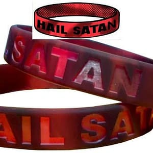 97b7c4df4999586cbb26ada5b69756f0 Hail Satan Wristband Devil Worship Sin Metal Antichrist Black Witch Evilv