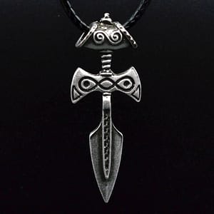 Antique-Silver-Skyrim-Necklace-Elder-Scrolls-Pendant-Amulet-of-Talos-Handmade-Pendant Antique Silver Skyrim Necklace Elder Scrolls Pendant Amulet of Talos Handmade Pendant