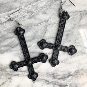 Black-Below-Cross-Earrings-Fashion-Goth-Witch-Jewelry-Novelty-Women-Gift-Delicate-And-Beautiful-Crescent-Statement Black Below Cross Earrings Fashion Goth Witch Jewelry Novelty Women Gift Delicate And Beautiful Crescent Statement 2021