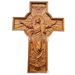 Christmas-Baptism-Easter-Redeemer-Cross-Wood-Carving-Wall-Hanging-Jesus-Christ-Church-Souvenirs-Religious-Figures Christmas Baptism Easter Redeemer Cross Wood Carving Wall Hanging Jesus Christ Church Souvenirs Religious Figures