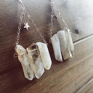 Citrine-Star-Earrings-natural-polished-yellow-citrine-rose-gold-star-chandelier-celestial-jewelry-summery-magickal-witchy Citrine Star Earrings - natural polished yellow citrine, rose gold star, chandelier celestial jewelry, summery magickal