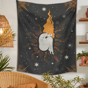 Constellation-Tarot-Girl-Tapestry-Boho-Tapestry-Tarot-Card-Tapestry-Wall-Hanging-Trippy-Divination-Beach-Mat-Moon Constellation Tarot Girl Tapestry Boho Tapestry Tarot Card Tapestry Wall Hanging Trippy Divination Beach Mat Moon Wall