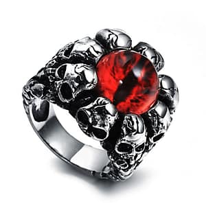 D4105D07492D032B279785C7FA7CF6EF Gothic Men Ring Skull Biker Punk Rings