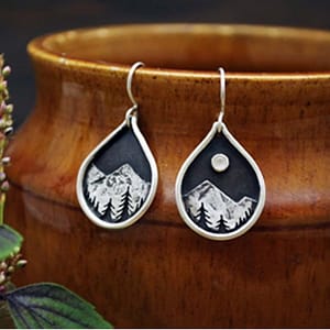 Gather-Flow-series-sunset-mountain-peak-retro-earrings-earrings-Wicca-holiday-birthday-gift Gather&Flow series sunset mountain peak retro earrings earrings Wicca holiday birthday gift