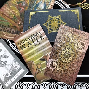 Gift-Box-Luxury-Set-Gold-Foil-Tarot-Card-Hot-Stamping-PVC-Waterproof-Wear-resistant-Board-Game Gift Box Luxury Set Gold Foil Tarot Card Hot Stamping PVC Waterproof Wear-resistant Board Game Solitaire Divination
