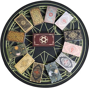 Gold-Foil-Tarot-Card-12-7cm-Dark-Red-Crystal-Box-Set-Chess-Board-Game-Waterproof-and Gold Foil Tarot Card 12 * Dark Red Crystal Box Set Chess Board Game Waterproof and Wear-resistant Tape Manual