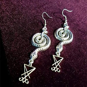 Goth-Serpents-Earrings-Drop-Sigil-Set-Lucifer-Satanic-Serpent-Gothic-Vampire-Lilith-Statement-Classical-Rock-Jewelry Goth Serpents Earrings Drop Sigil Set Lucifer Satanic Serpent Gothic Vampire Lilith Statement Classical Rock Jewelry