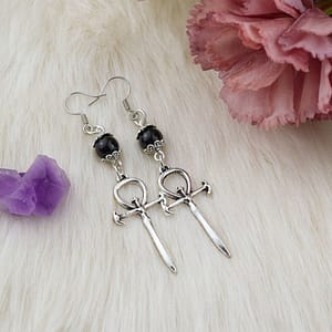 Gothic-Vampire-Ankh-Pendant-Necklace-Witch-Occult-Amulet-Jewelry Gothic Vampire Ankh Pendant Necklace Witch Occult Amulet Jewelry