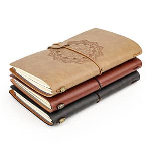 H05d954ddf3294a199b6881a475dd10744 Charka Leather Magic Notebook Rune Natural Crystal Healing Clear quartz Point