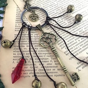H073ef1917e1f43968b61324b9ea317abs Witch Bells for Door Witchcraft Wicca Home Protection