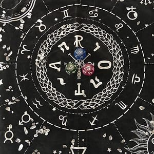 H37aebbd55afb42e5968d41252a769bc3S Triple Moon Pentagrams Pagan Altar Cloth Flannel Tarots Cloth