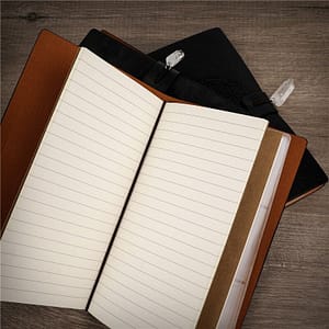H59058ca37b784f58b64d4df070aac2028 Black magic runes notebook charka blending with natural crystal column