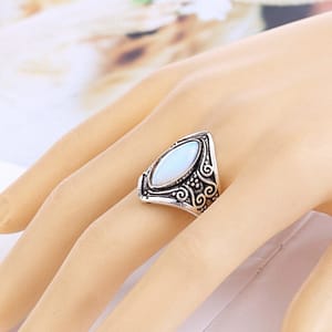 H714cb674fa024a48b31065907d4c0c55B Big GemStone Ring Bohemian Jewelry