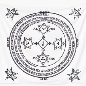 Ha9afe780af274079adbf5d8059661d348 Magical Circle of King Solomon Big Tapestry Wall Hanging