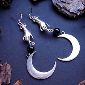 Hand-Moon-Stone-Gothic-Earrings-Big-Vikings-Witchy-Medieval-Boho-Creativity-Punk-Jewellery-Women-Fashion-Gift Hand & Moon Stone Gothic Earrings Big Vikings Witchy Medieval Boho Creativity Punk Jewellery Women Fashion Gift