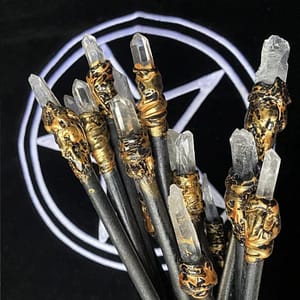 Hd0133aecc905470e9570bb3b155c4e5dQ White crystal magic wand amethyst scepter witch magic scepter wand