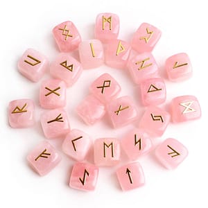 He5c22fd6cabc4ee59df8c98b5c090dc0G Natural Chakra Various Cube Crystals Runes Metal Symbol Fortune-telling Divination Rock Stones