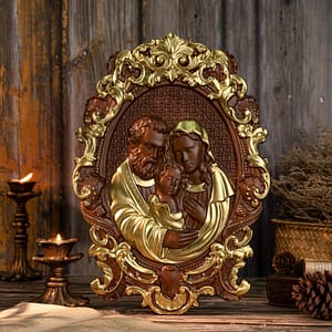 Holy-Family-Nativity-wood-carving-Catholic-wall-art-baby-Jesus-Mary-and-Joseph-church-living-room Holy Family Nativity wood carving Catholic wall art, baby Jesus, Mary and Joseph, church, living room bedroom wall