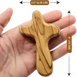 Jesus-Christ-Olive-Wood-Caring-Cross-Holy-Land-Religious-Pocket-Church-Souvenirs Jesus Christ Olive Wood Caring Cross Holy Land Religious Pocket Church Souvenirs