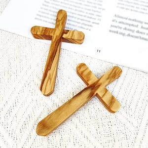 Jesus-Cross-Olive-Wood-Caring-Holy-Land-Religious-Pocket-Christ-Religious-Gift Jesus Cross Olive Wood Caring Holy Land Religious Pocket Christ Religious Gift