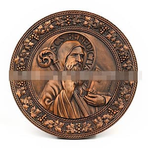 Mass-Saint-Benedict-Beech-Wood-Carving-Craft-Church-Catholic-Deocration-Prayer-Disc-Church-Souvenirs-Figures Mass Saint Benedict Beech Wood Carving Craft Church Catholic Deocration Prayer Disc Church Souvenirs Figures