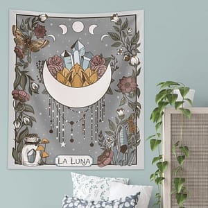 Moon-Phase-Tapestry-La-Luna-Wall-Hanging-Celestial-Moon-Phase-College-Tapestry-Witchy-Nature-Hanging-Wall Moon Phase Tapestry La Luna Wall Hanging Celestial Moon Phase College Tapestry Witchy Nature Hanging Wall Art Room