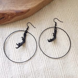 New-BLACK-Gothic-Basilisk-The-Beast-Comes-At-Night-Earrings-Moon-Dangle-Claw-Witch-Creativity-Punk BLACK Gothic Basilisk The Beast Comes At Night Earrings Moon Dangle Claw Witch Creativity Punk Jewelry Gift Women