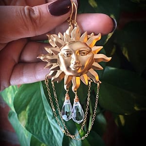 New-Design-Sun-Goddess-and-Crystal-Earrings-Charm-Earrings-Moon-Boho-Hippie-Bohemian-Celestial-Witchy-gift New Design Sun Goddess and Crystal Earrings Charm Earrings Moon Boho Hippie Bohemian Celestial Witchy gift Jewelry