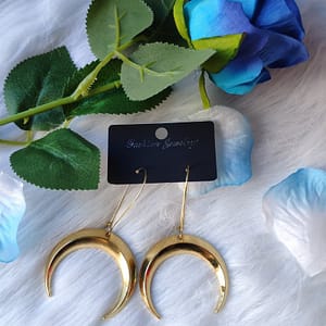 New-Gold-Colour-Moon-Earrings-Witchy-Crescent-Goth-Gifts-Her-Pretty-Statement-Creative-Fashion-Women-Gift New Gold Colour Moon Earrings Witchy Crescent Goth Gifts Her Pretty Statement Creative Fashion Women Gift Novelty Charm