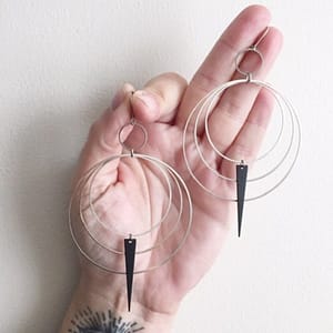 New-Goth-Modernist-Metal-Loop-Earrings-Drop-Phase-Boho-Hippie-Statement-Summer-Long-Creativity-Jewelry-Minimalism New Goth Modernist Metal Loop Earrings Drop Phase Boho Hippie Statement Summer Long Creativity Jewelry Minimalism Women