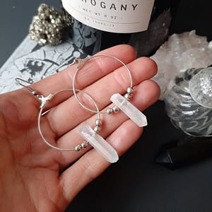 New-Goth-Quartz-Hoops-Minimal-Earrings-Boho-Crystal-Alternative-Minimal-Romantic-Statement-Jewelry-Witchy-Gift-Stones New Goth Quartz Hoops Minimal Earrings Boho Crystal Alternative Minimal Romantic Statement Jewelry Witchy Gift Stones