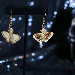 Night-MOTH-Iridescent-Statement-Earrings-Laser-Cut-Acrylic-Earrings Night MOTH Iridescent Statement Earrings/ Laser Cut Acrylic Earrings