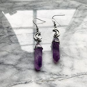 Novelty-Purple-Stone-Moon-Earrings-Fashion-Celestial-Witch-Jewelry-Delicate-Crescent-Punk-Statement-Women-Gift-2021 Novelty Purple Stone Moon Earrings Fashion Celestial Witch Jewelry Delicate Crescent Punk Statement Women Gift 2021 New