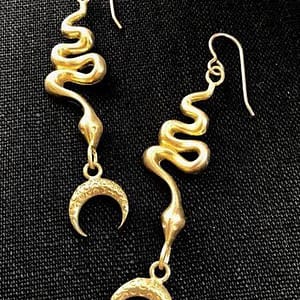 Original-Designs-Moon-snake-earrings Original Designs Moon snake earrings