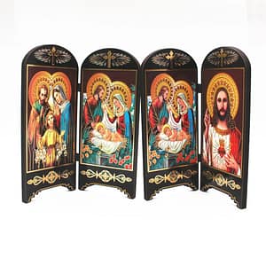 Orthodox-Icons-Catholic-Wood-Jesus-Virgen-Maria-Double-Screen-Ornaments-Christ-Church-Utensils-Religious-Figure-Gift Orthodox Icons Catholic Wood Jesus Virgen Maria Double Screen Ornaments Christ Church Utensils Religious Figure Gift