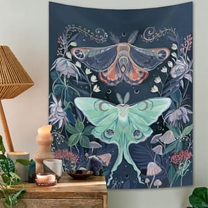 Psychedelic-Butterfly-Tapestry-Wall-Hanging-Fantasy-Plant-Wall-Tapestry-Flower-Tapestry-Moon-and-Sun-Tapestry-Stars Psychedelic Butterfly Tapestry Wall Hanging Fantasy Plant Wall Tapestry Flower Tapestry Moon and Sun Tapestry Stars
