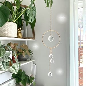 Raindrops-Crystal-Suncatcher-Rainbow-Maker-Self-Care-Gift Raindrops Crystal Suncatcher, Rainbow Maker, Self Care Gift Wall Decor