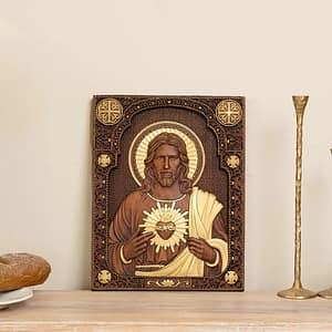Sacred-Heart-of-Jesus-Catholic-Jesus-Statue-Religious-Wooden-Plaque-Wall-Hanging-Church-Room-Home-and Sacred Heart of Jesus Catholic Jesus Statue Religious Wooden Plaque Wall Hanging Church Room Home and Decoration