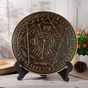Seven-Archangels-Saint-Michael-Seal-Wood-Carved-Home-Ornament-Protection-Amulet-Hanging-Plaque Seven Archangels Saint Michael Seal Wood Carved Home Ornament Protection Amulet Hanging Plaque